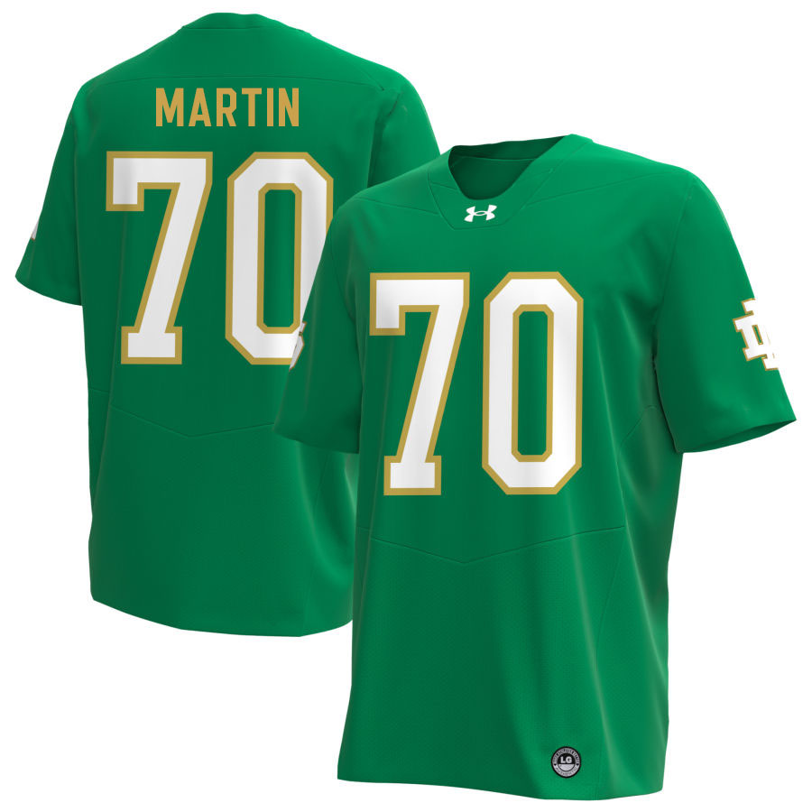 Zack Martin Notre Dame Jerseys, UND Fighting Irish College Football Apparels Stitched-Green